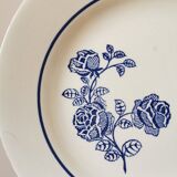 Old St Amand flat plates, blue roses