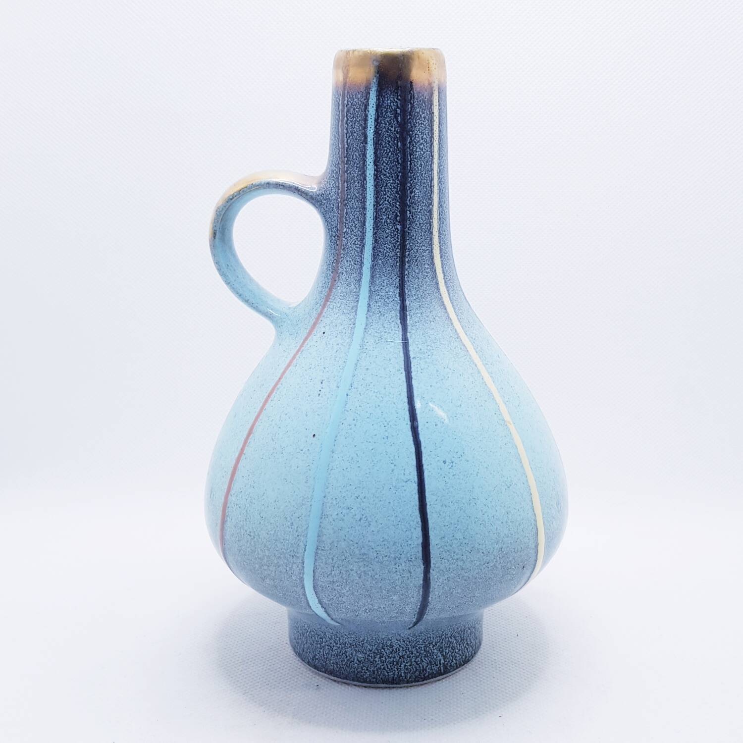 Vase à fond cloche rayé