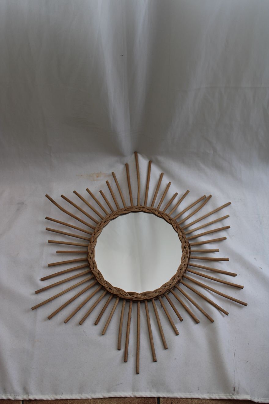 Mirror sun rattan 62cm