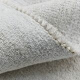 %100 Wool Beige & Black Striped Vintage Kilim Rug, 309x366 Cm