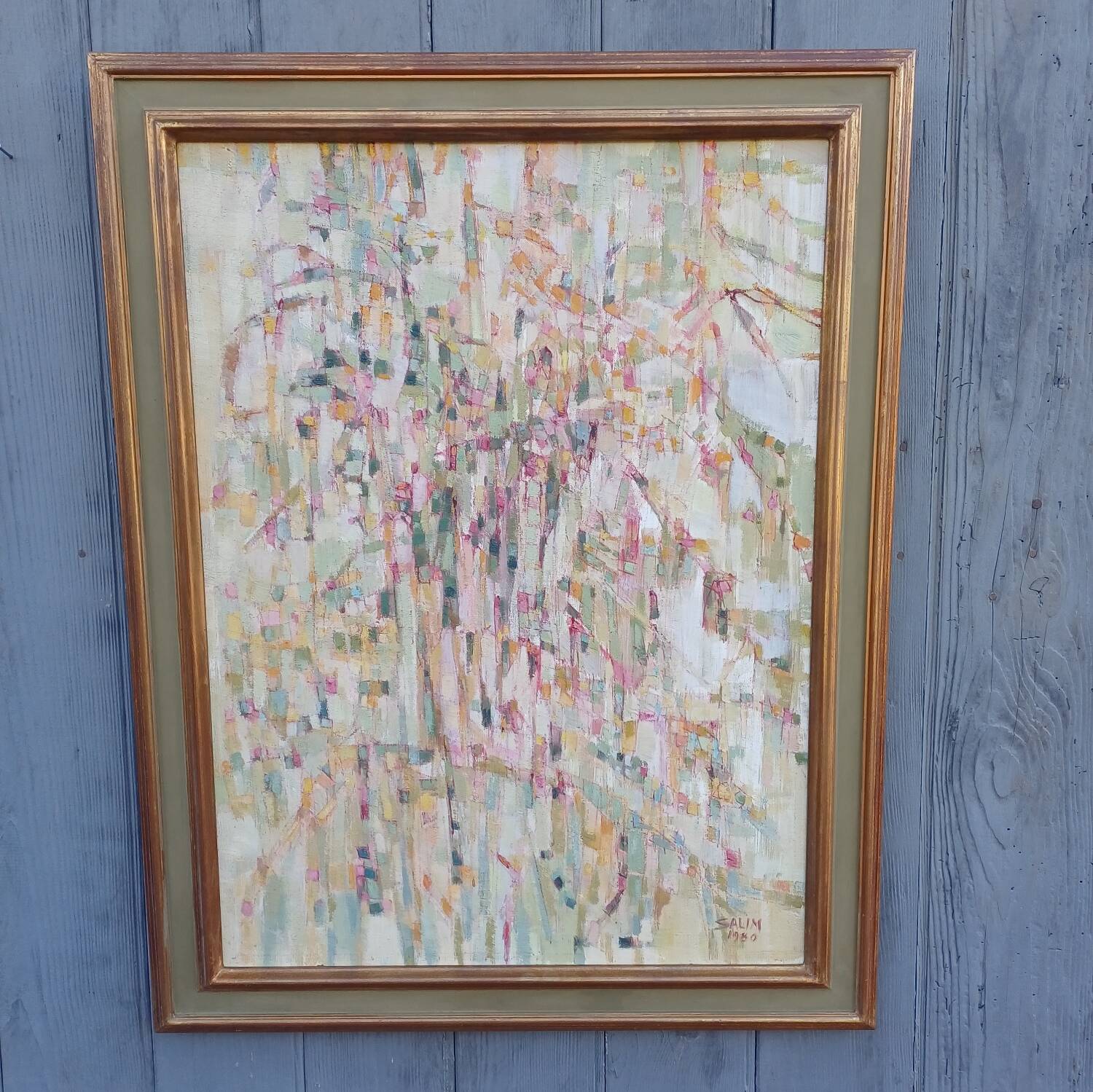 Oil painting on canvas signed Salim 1980