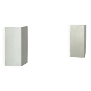 Paire d’appliques vintage, - blanc