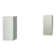 Pair of vintage wall lights, matte white metal, France 1970.