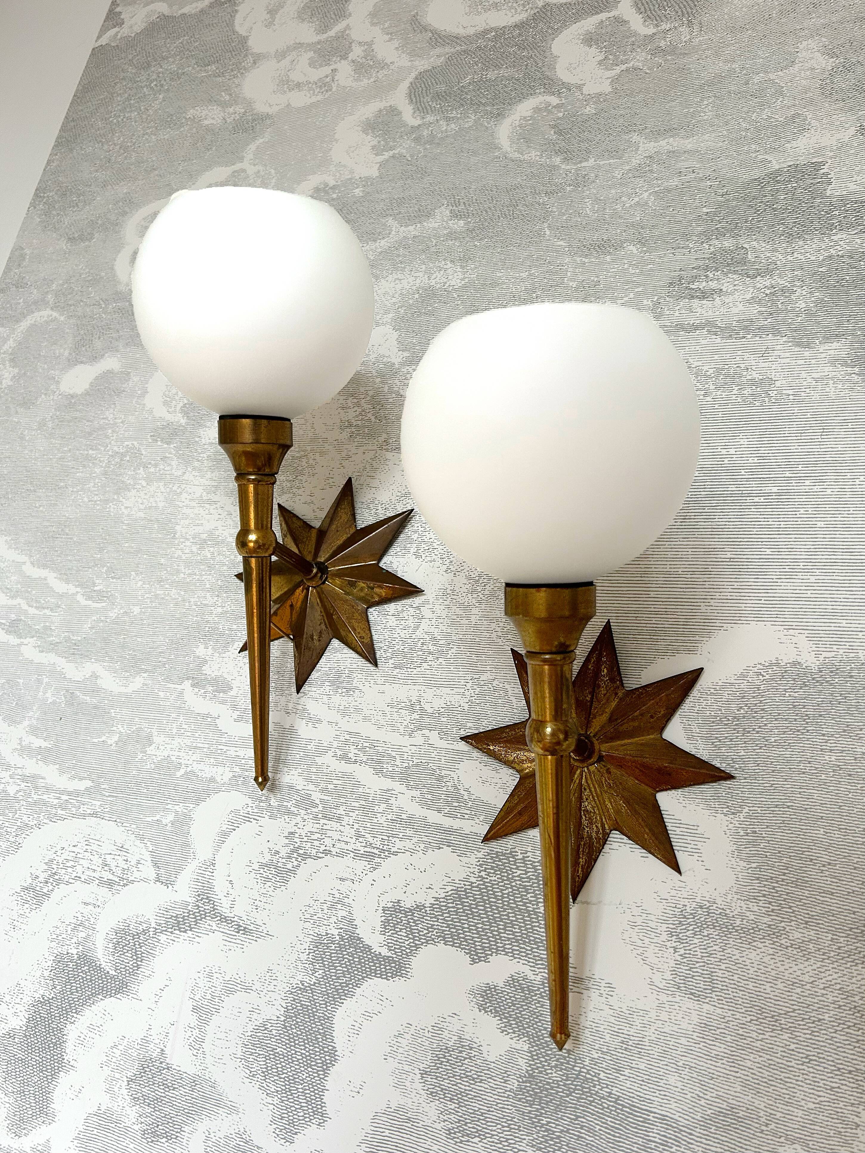 Arlus style wall lights - Lunel