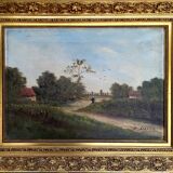 Old landscape painting