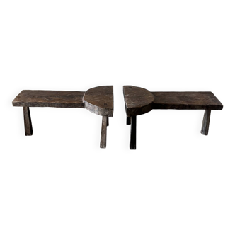 Modular bench or coffee table in 2 parts L:2m W:60 H:46