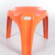 Tabouret vintage orange space age par Casala, 1960