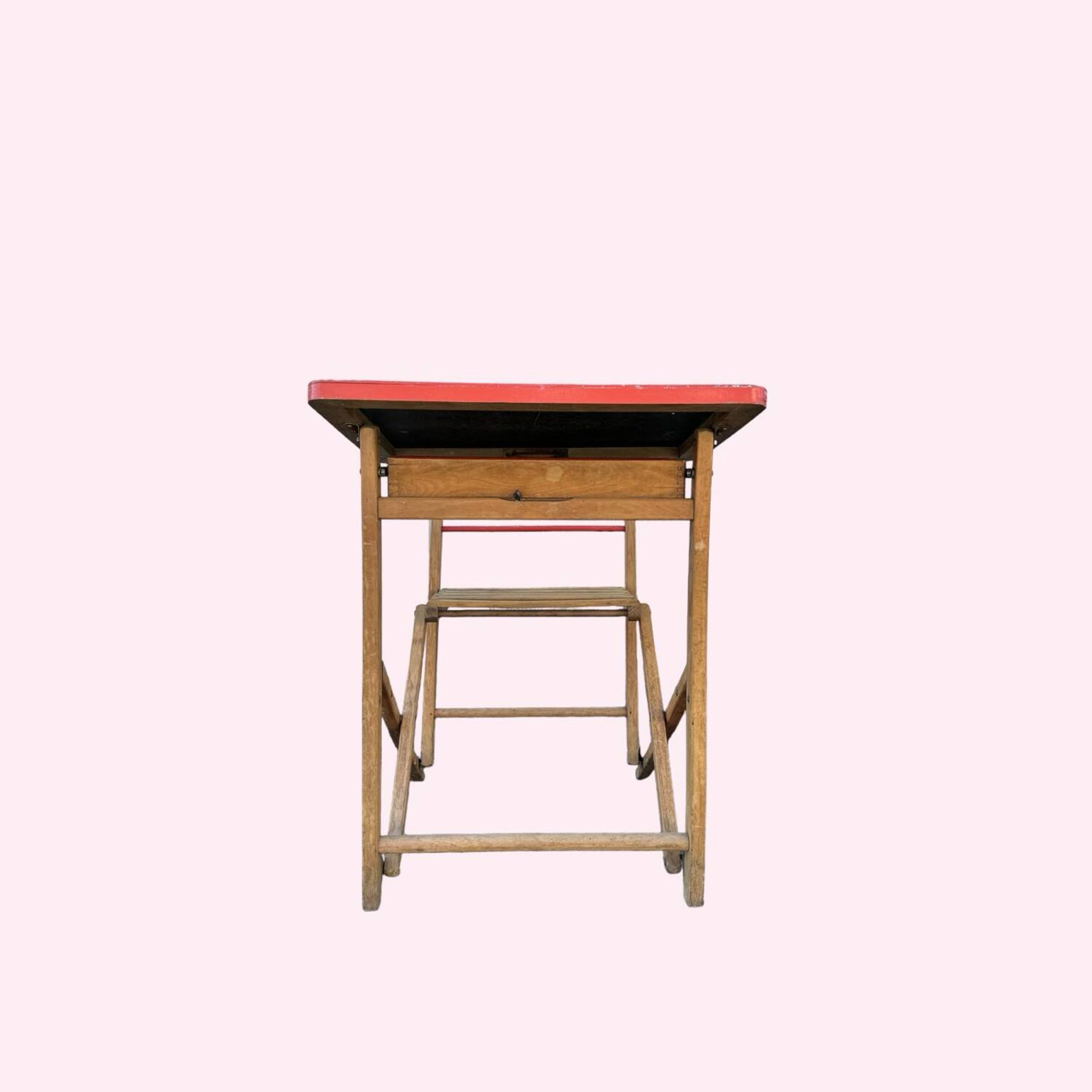 Bureau d’écolier pliable Plideal, années 1960