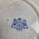 Assiette anglaise ancienne XIXe siècle bleu transferware CEM Clementson Brothers