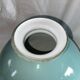 Abat-jour bleu clair extérieur blanc intérieur en céramique