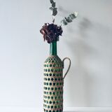 Decorative bottle with wicker