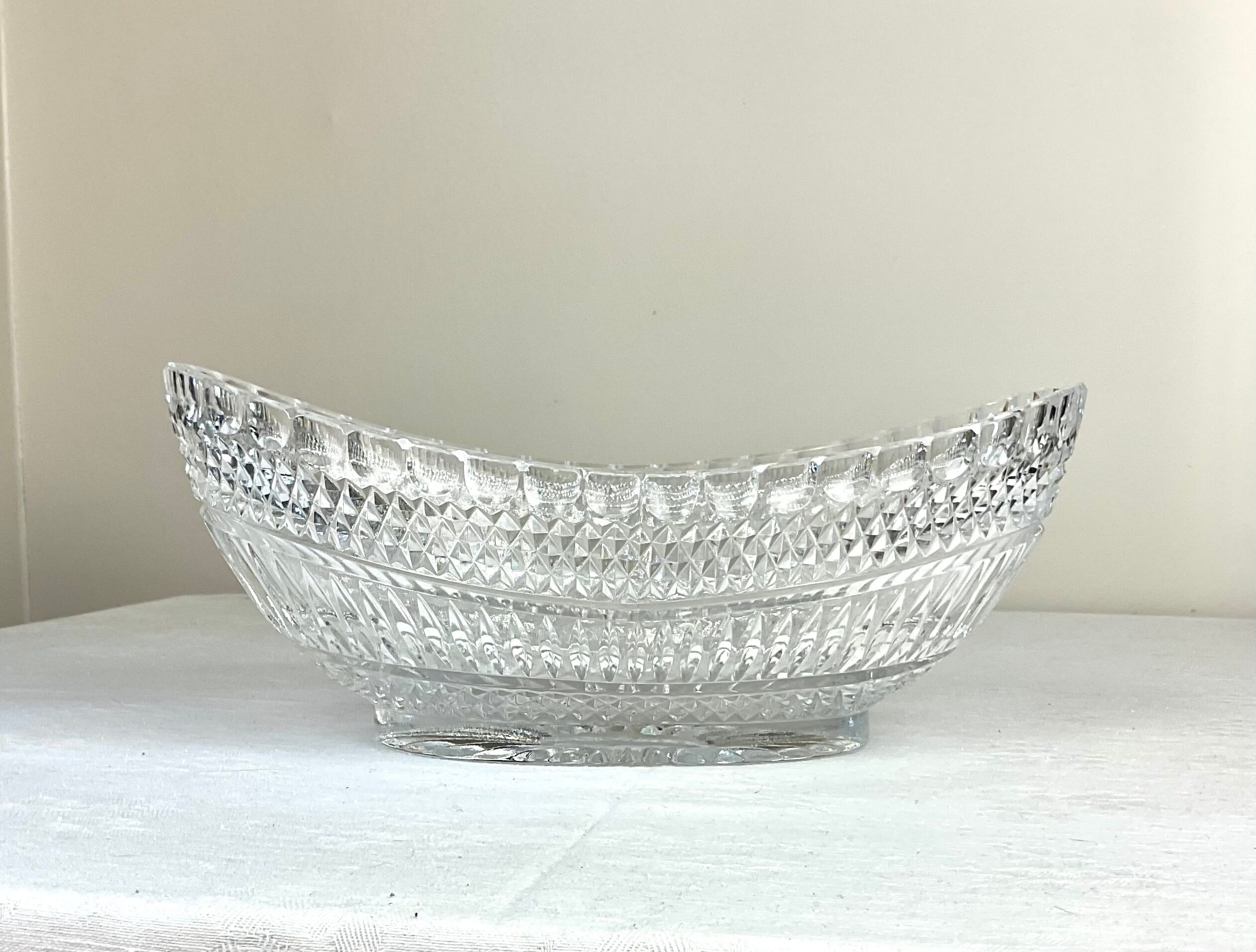 Coupe à fruits en verre vintage