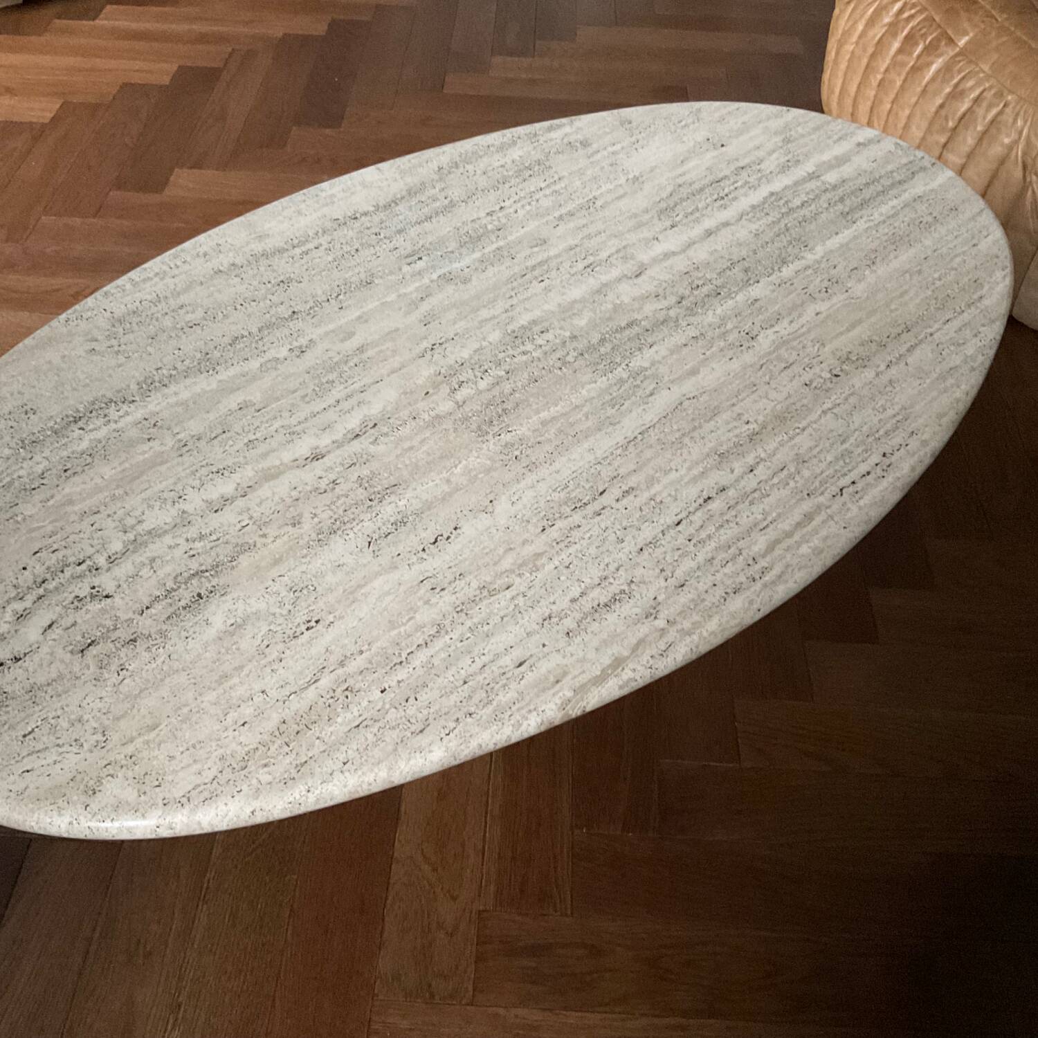 Ligne Roset vintage travertine coffee table from the 70s