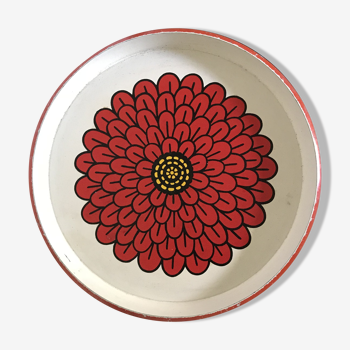 Tray metal retro pattern