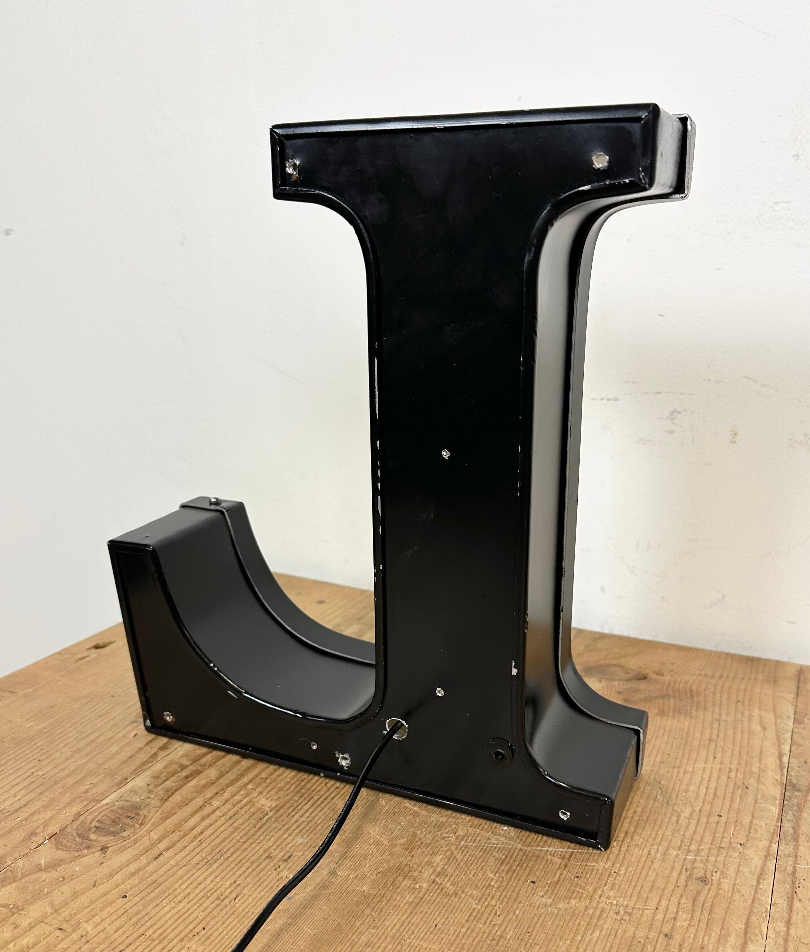 Vintage illuminated letter l , 1970s