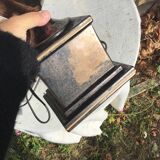 Bronzed ceramic lamp base