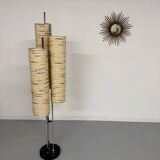 Ancien lampadaire des années 70 design Lemag vintage chromé 