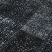 Handmade anatolian vintage 172 cm x 244 cm black patchwork carpet