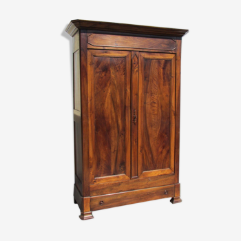 Louis Philippe cabinet in solid walnut period