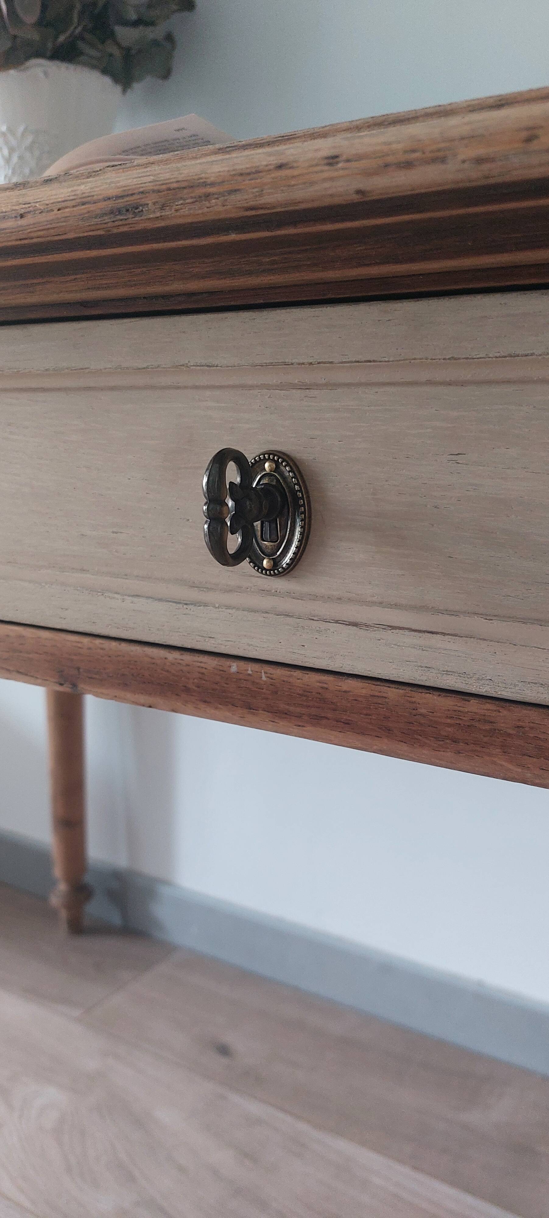 Bureau en chêne massif style Louis philippe