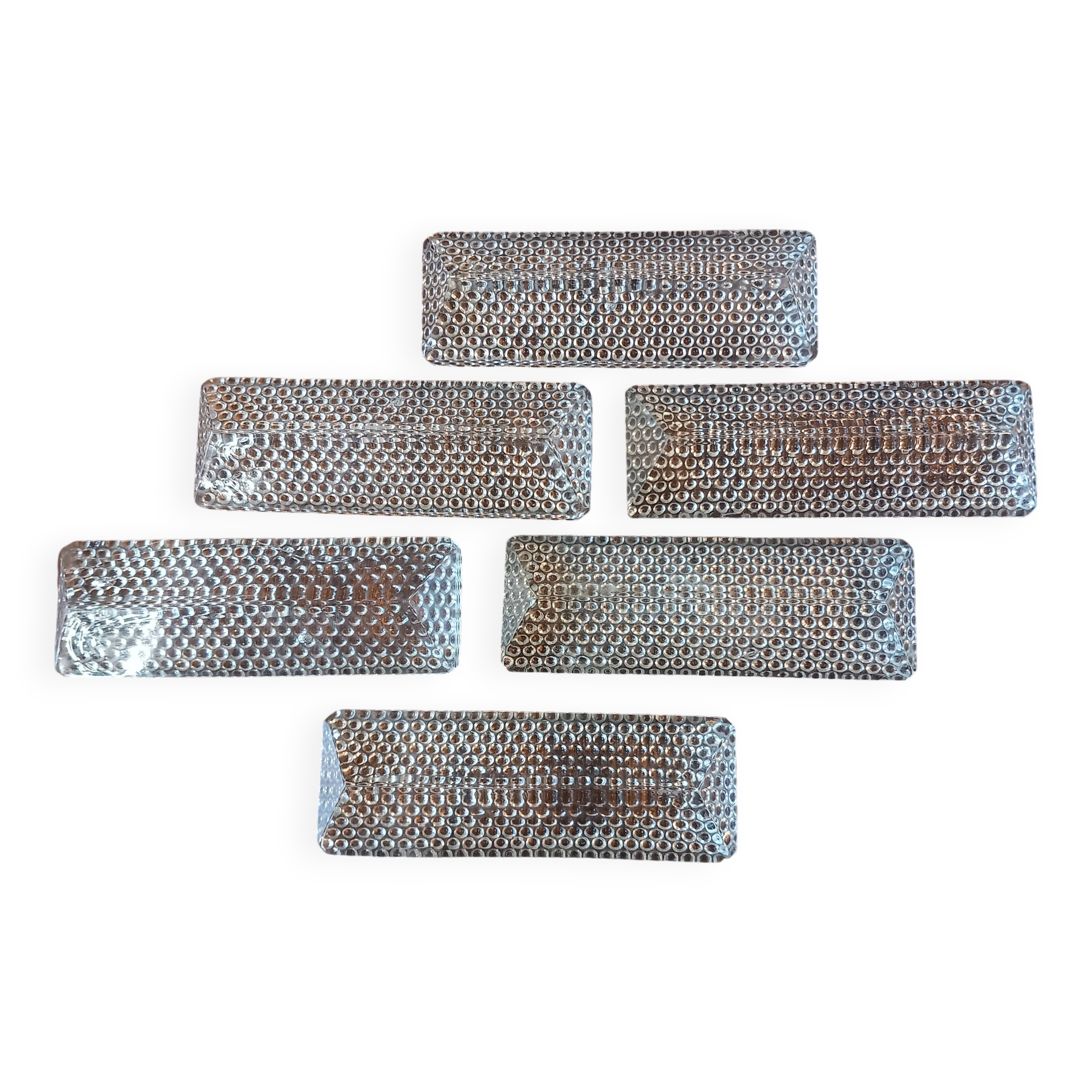 6 glass knife holders