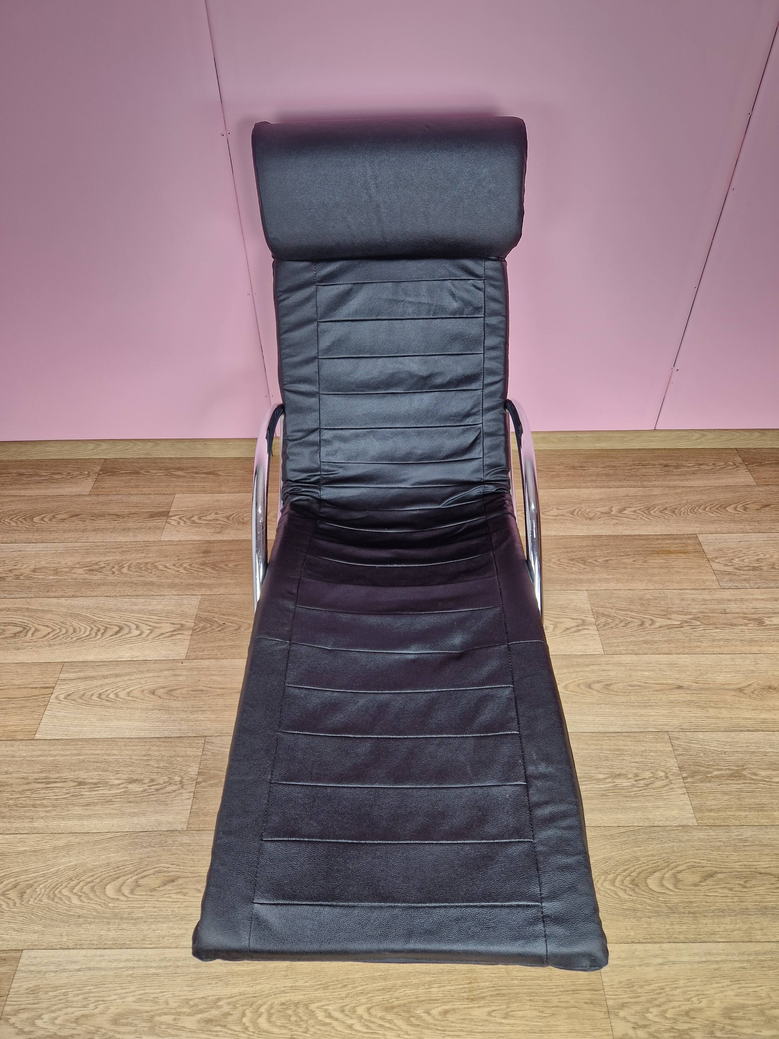 Vintage italian rocking chaise lounge, 1970s