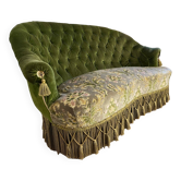Banquette en velours, 1950