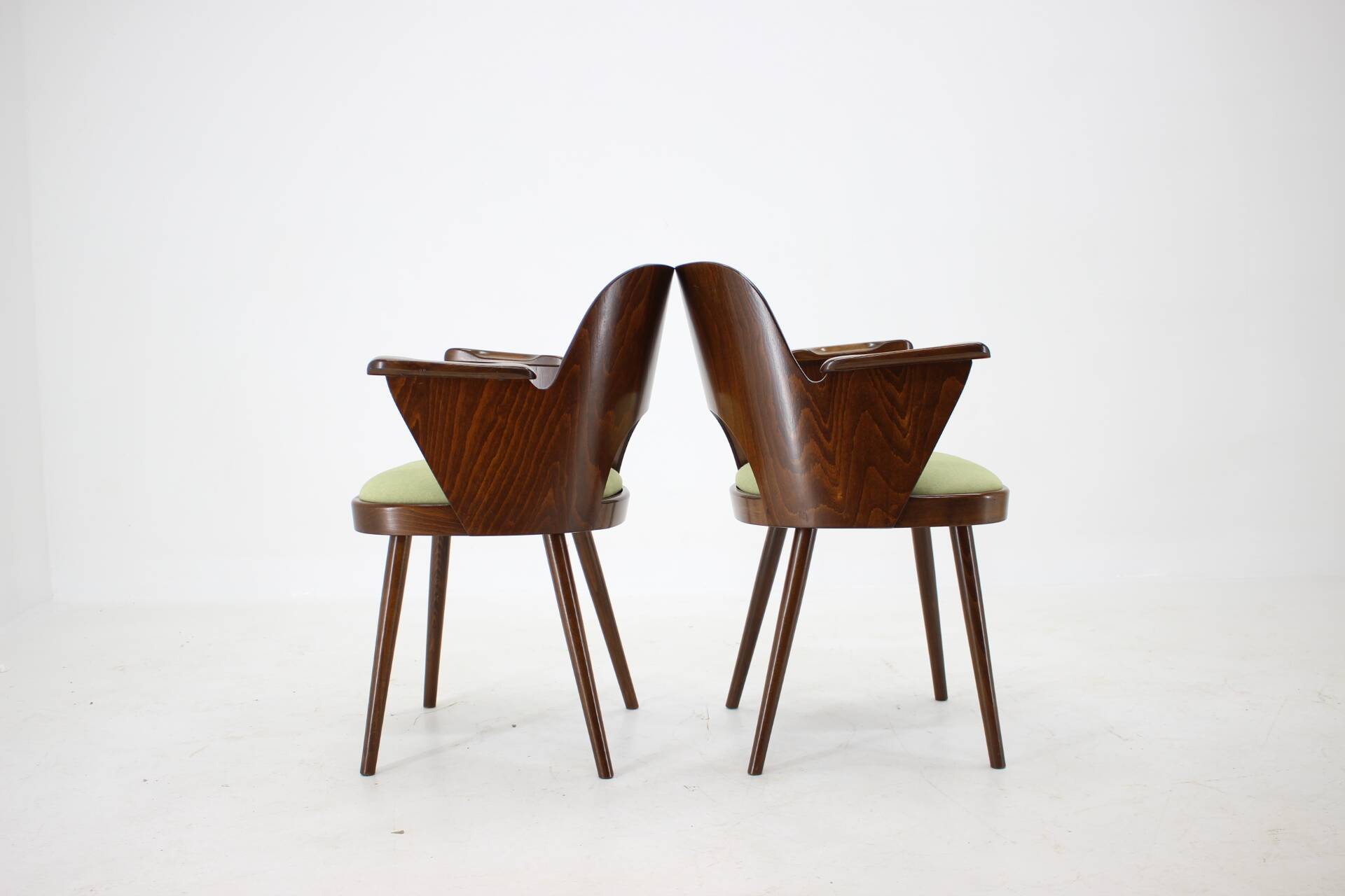 1960s Set of Four Oswald Haerdtl Dining Chairs, Czechoslovakia