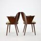 Ensemble de quatre chaises à manger Oswald Haerdtl des années 1960, Tchécoslovaquie