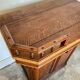 Counter, reception furniture in solid wood early twentieth century