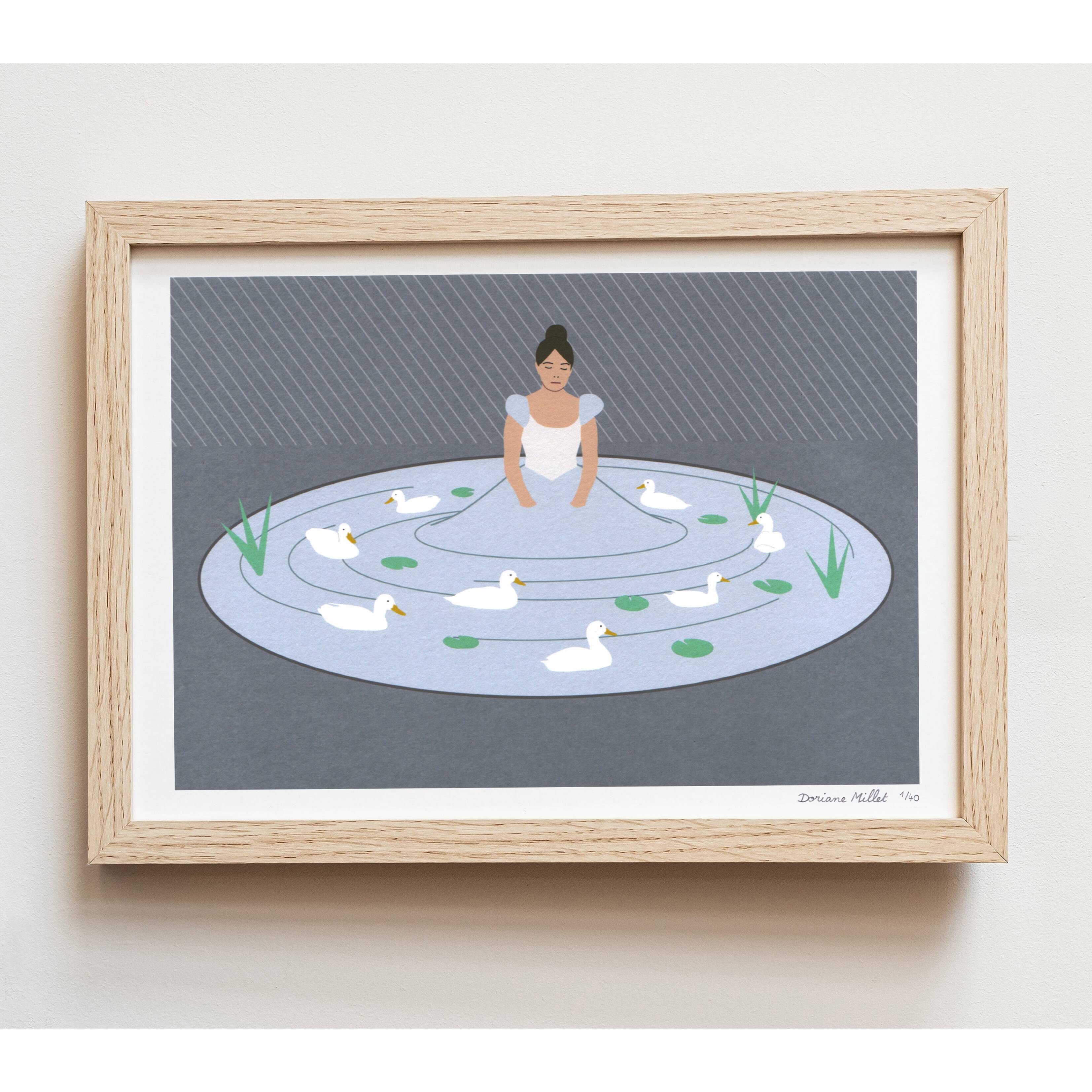 The Past, Art print 13x18 cm, limited and signed edition