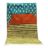 Handcrafted Berber rug in pure natural wool, size 150 x 250 cm