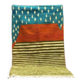 Tapis berbère artisanale en laine pure naturelle taille 150 x 250 cm