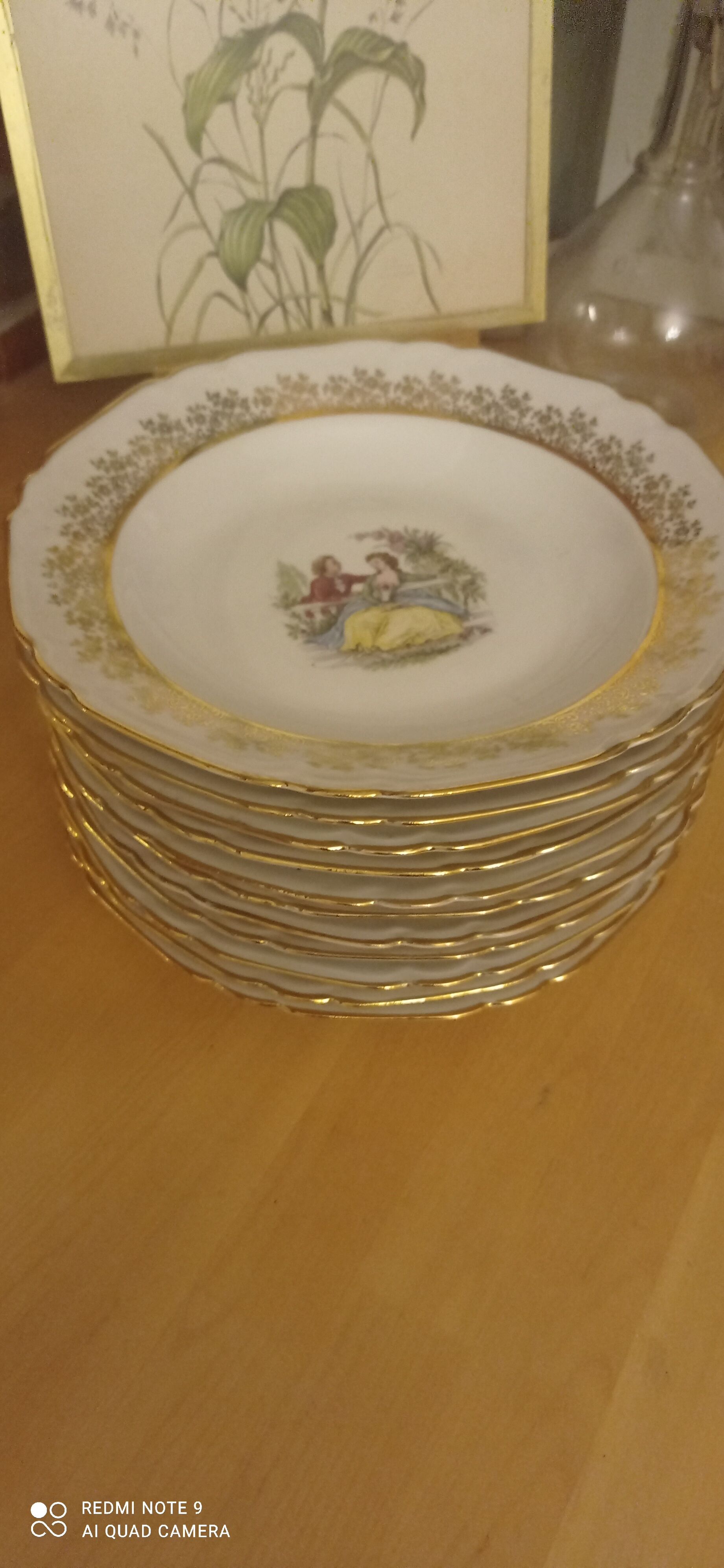 Antique porcelain plates