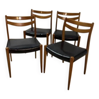 Four Scandinavian chairs