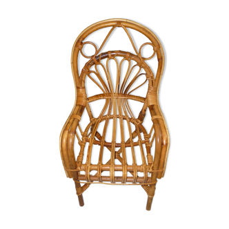 Chaise d'enfant en rotin