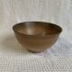 Large Longchamp glazed stoneware salad bowl, dating from the 1970s, in brown tones