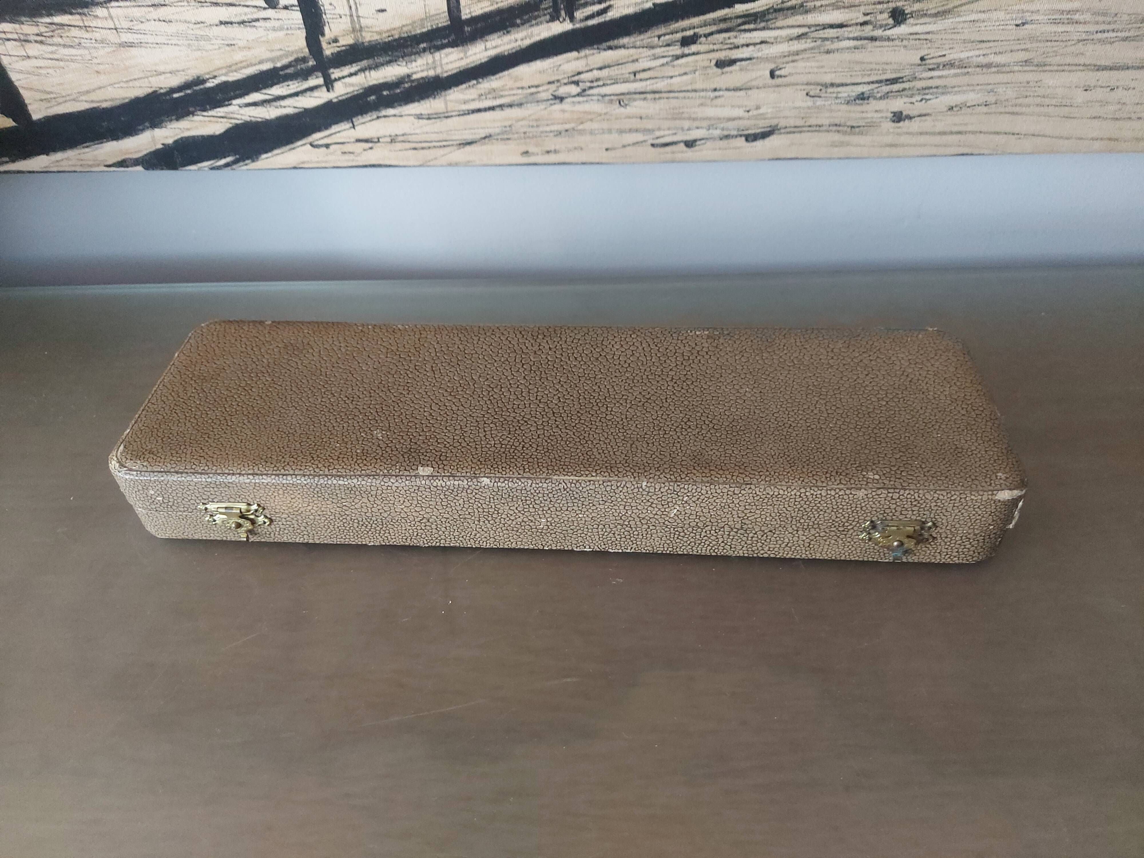 Art Deco silver leg meat serving box