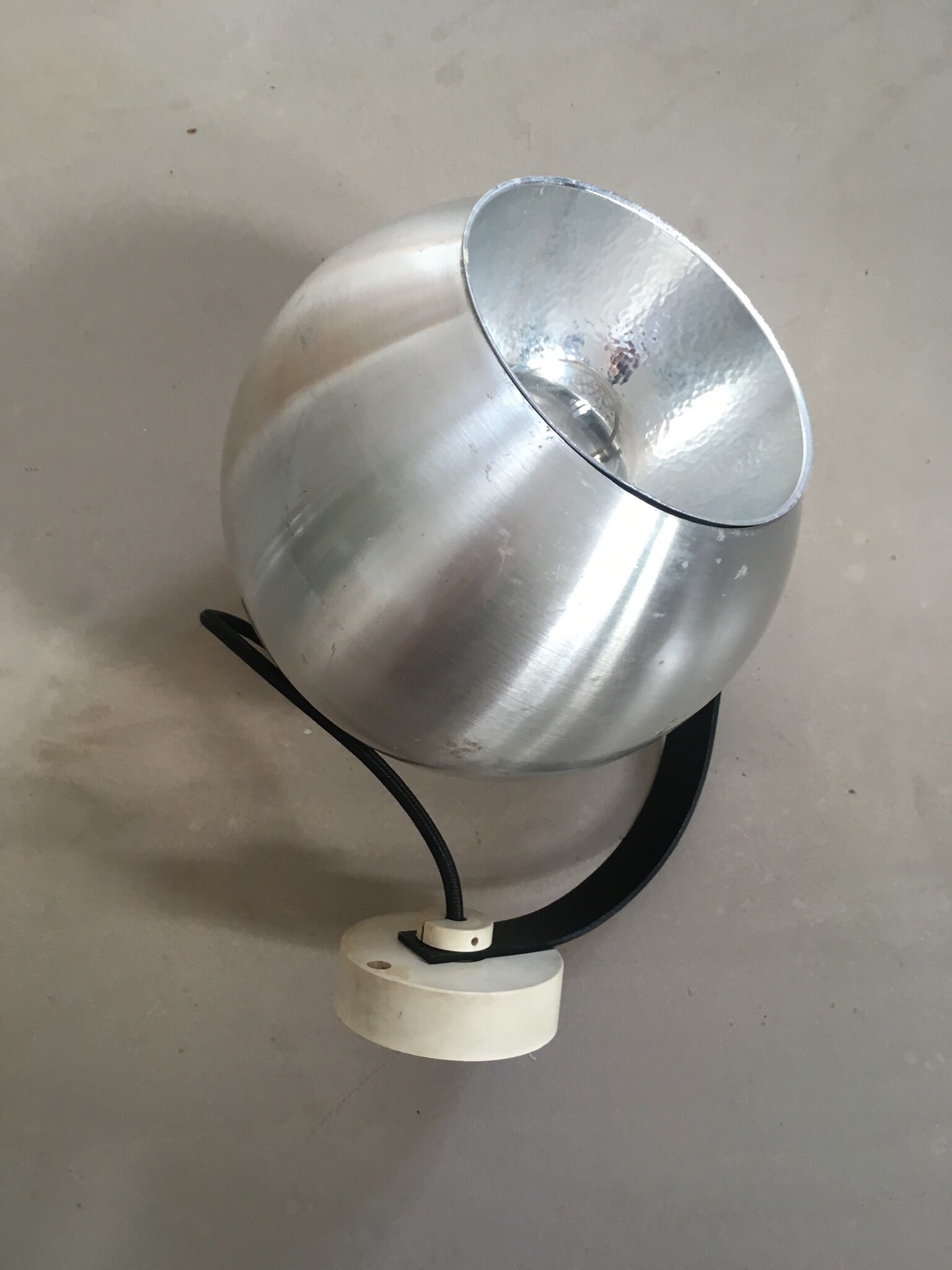 Wall light Erco Eye ball vintage
