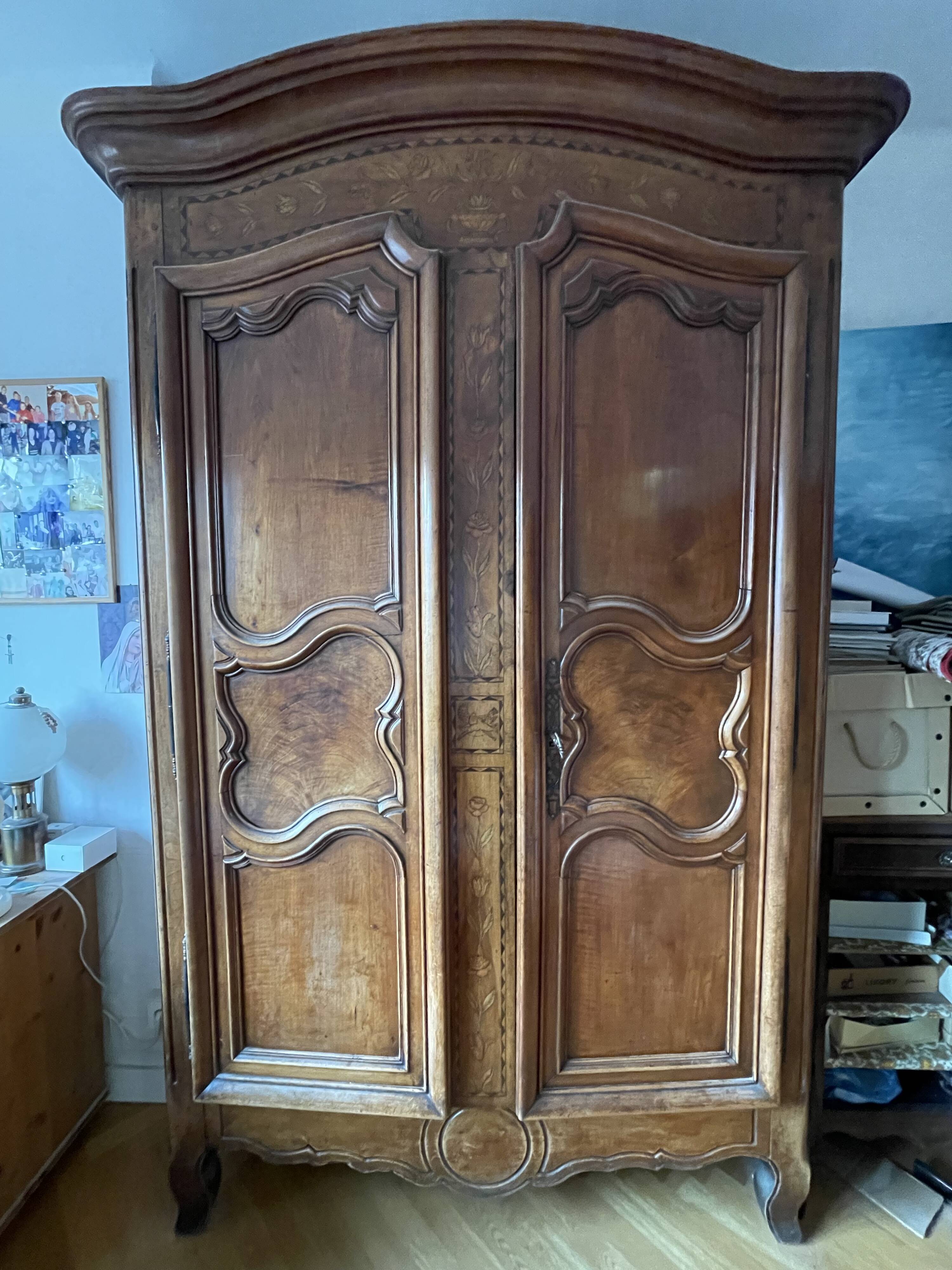 antique solid wood wardrobe