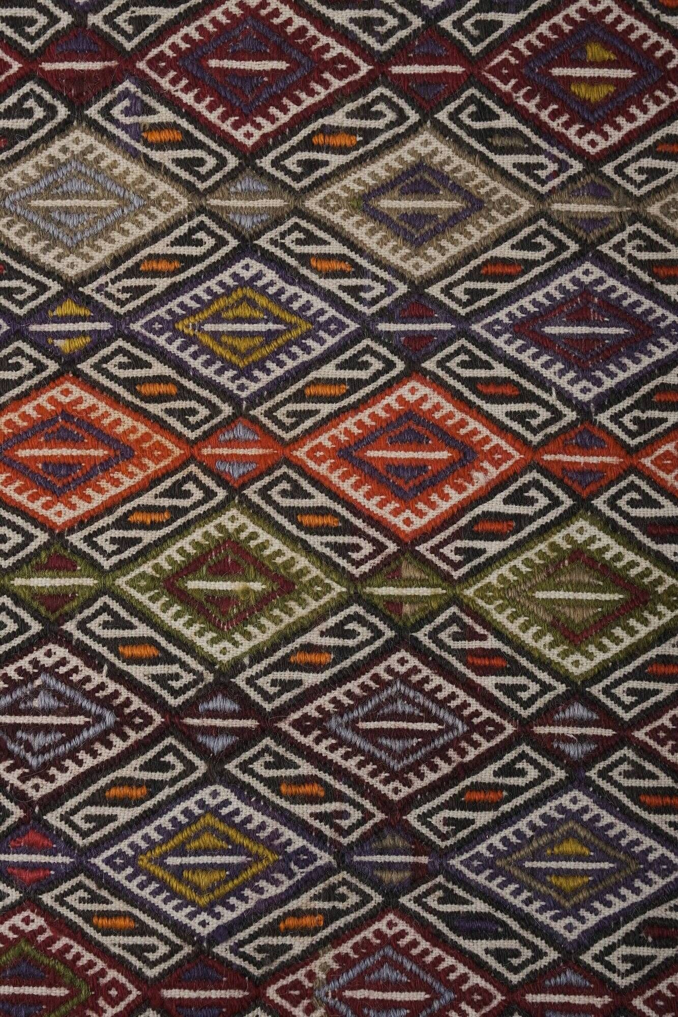 Vintage Turkish kilim handwoven 155x362 cm