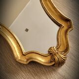 Golden mirror vase flowers 36x23