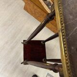Sellette en bois et laiton