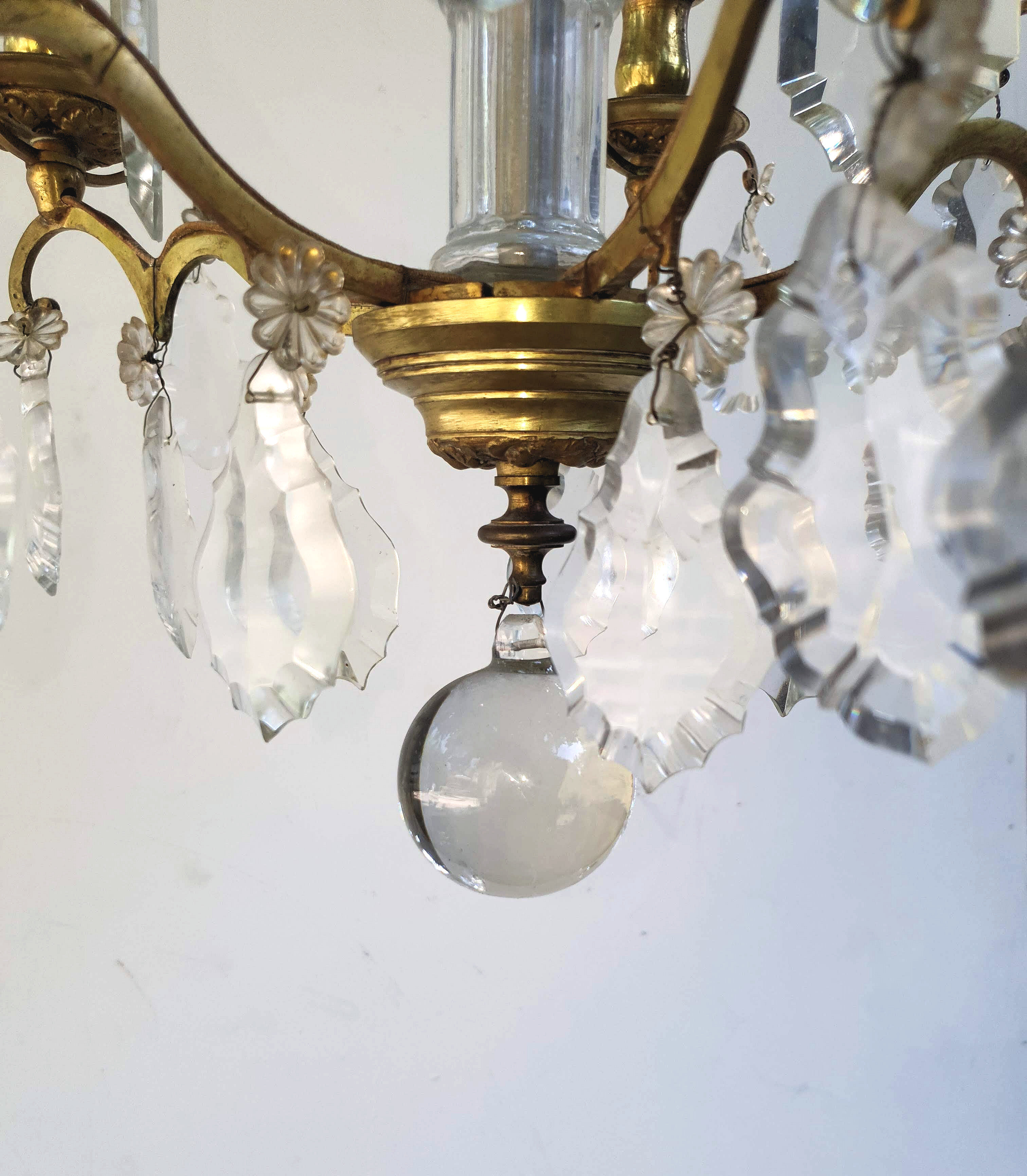 Chandelier with Pampilles style Louis XV France twentieth century