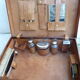 Leather and brass nineteenth monogrammed MCS suitcase