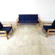 Vintage scandinavian sofa set, 1970s