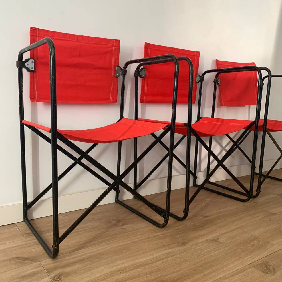 Jacques Hitier folding deck chairs
