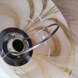 Vintage marbled Murano glass pendant light.