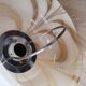 Vintage marbled Murano glass pendant light.