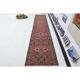 1970s Vintage Turkish Oushak Handmade Wool Cotton Pink Runner Rug 76x365